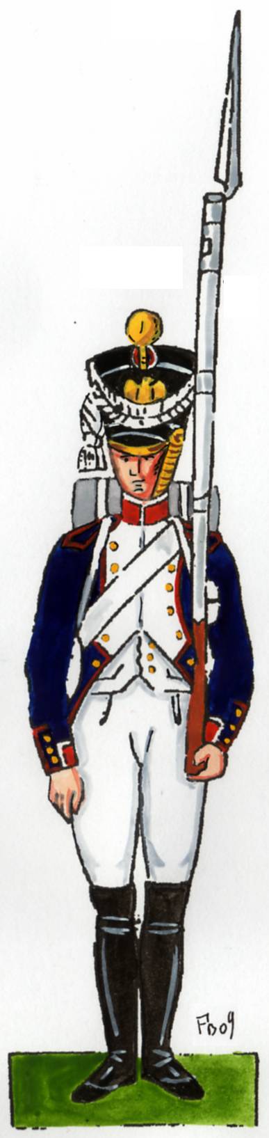 Fusilier du 4e de Ligne d'aprs Carl 1809