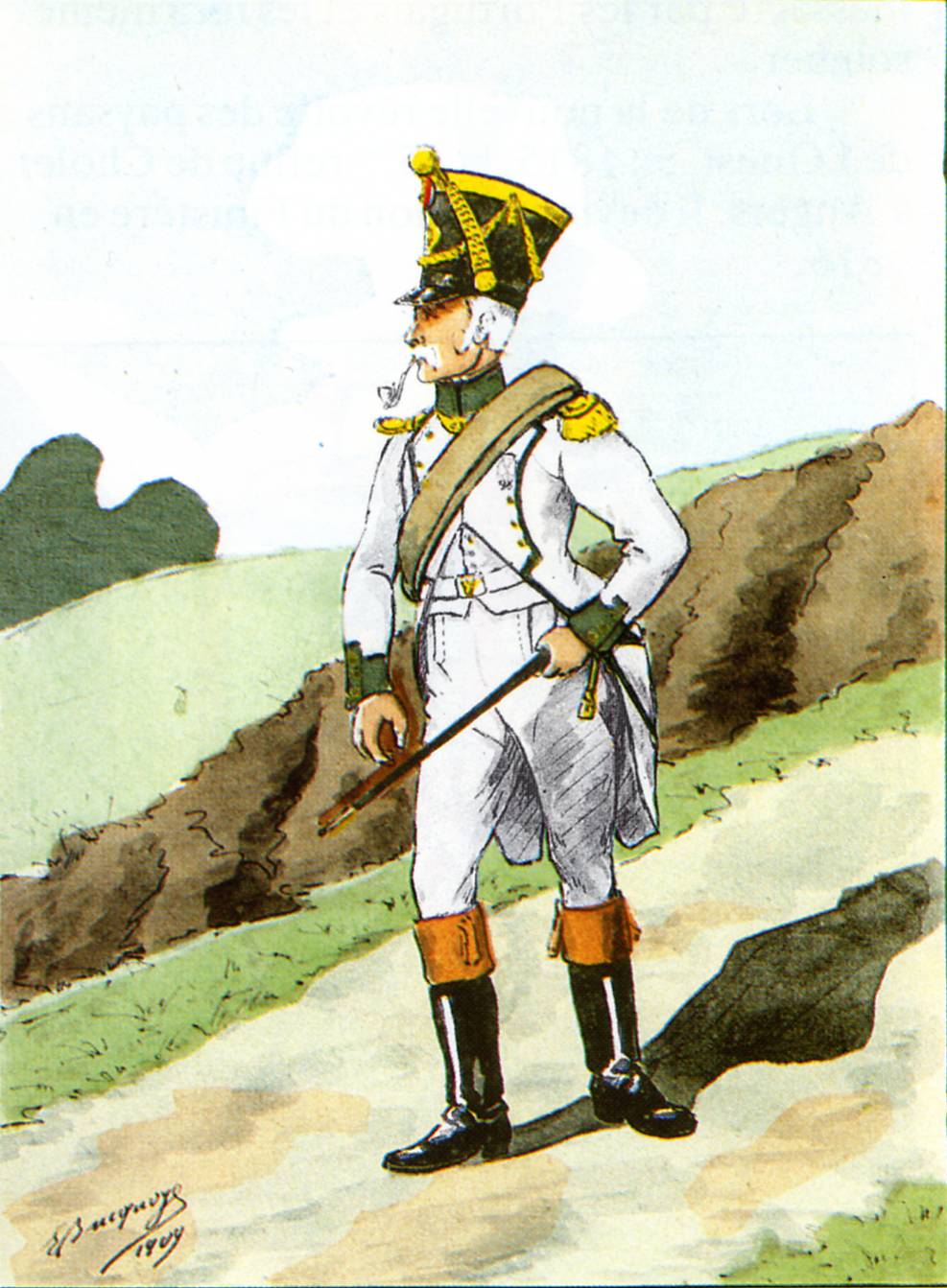 Officier en 1806-1807 d'aprs Bucquoy