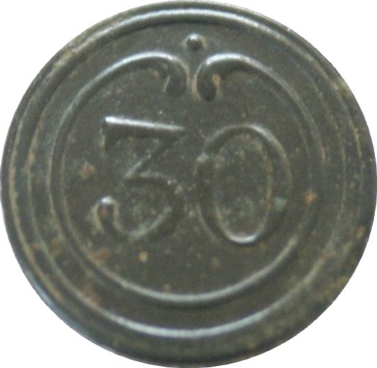 bouton du 30e de ligne