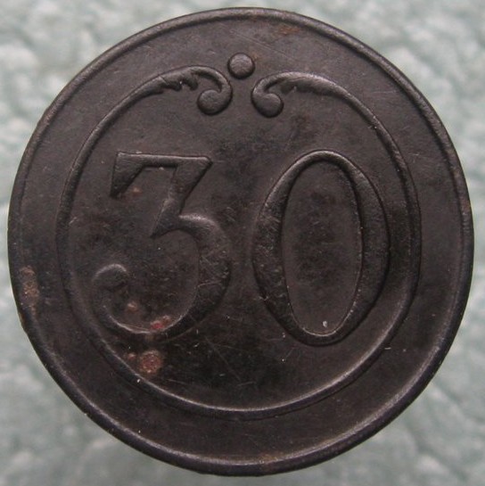 bouton du 30e de Ligne