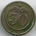 bouton du 30e de ligne