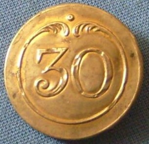 bouton 30e de Ligne officier