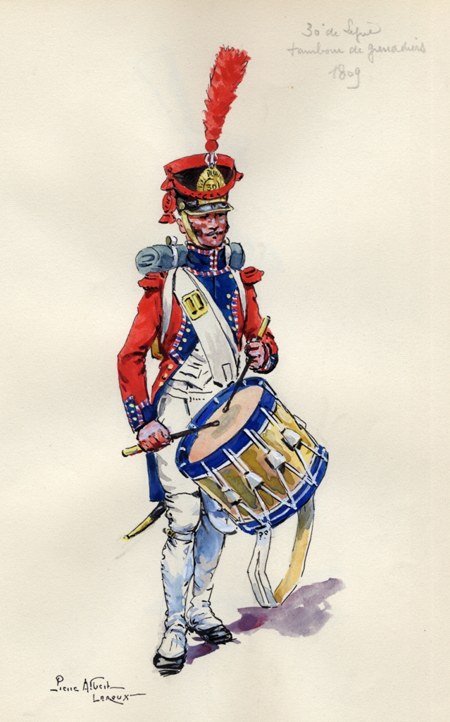 Tambour de Grenadiers 30e de Ligne 1809