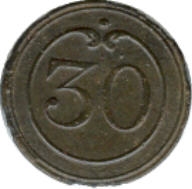 bouton du 30e de ligne