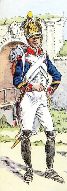 Sergent de Fusiliers 30e de Ligne 1810