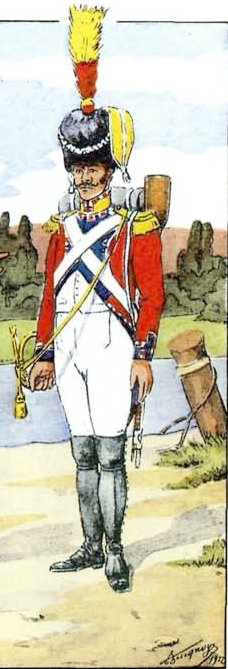 Officier de Voltigeurs 30e de Ligne 1809