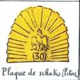 plaque de shako 30e de ligne 1809