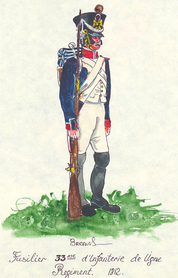 Fusilier 33e de Ligne 1812