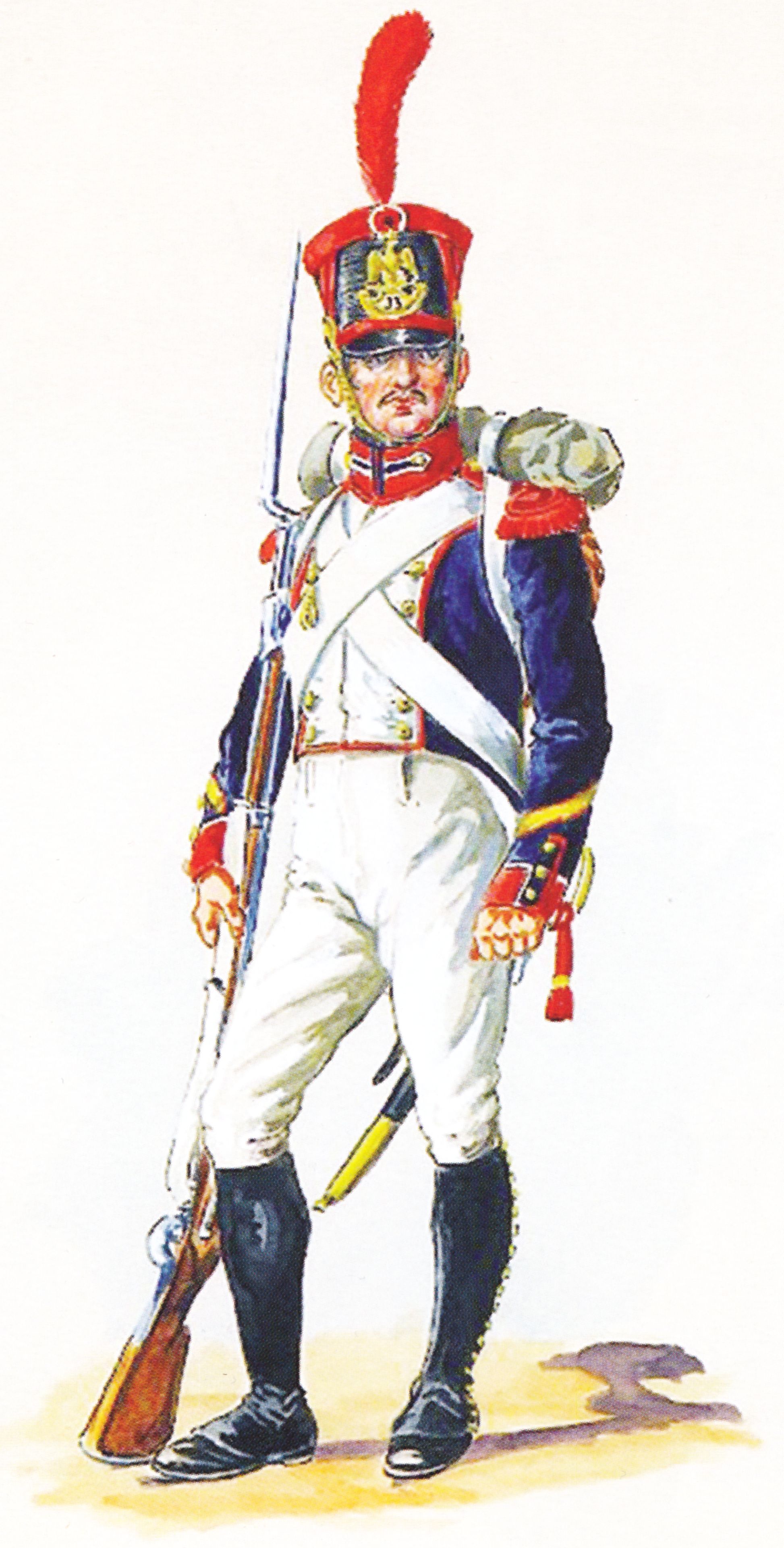 Sergent de grenadiers 33e de Ligne 1812