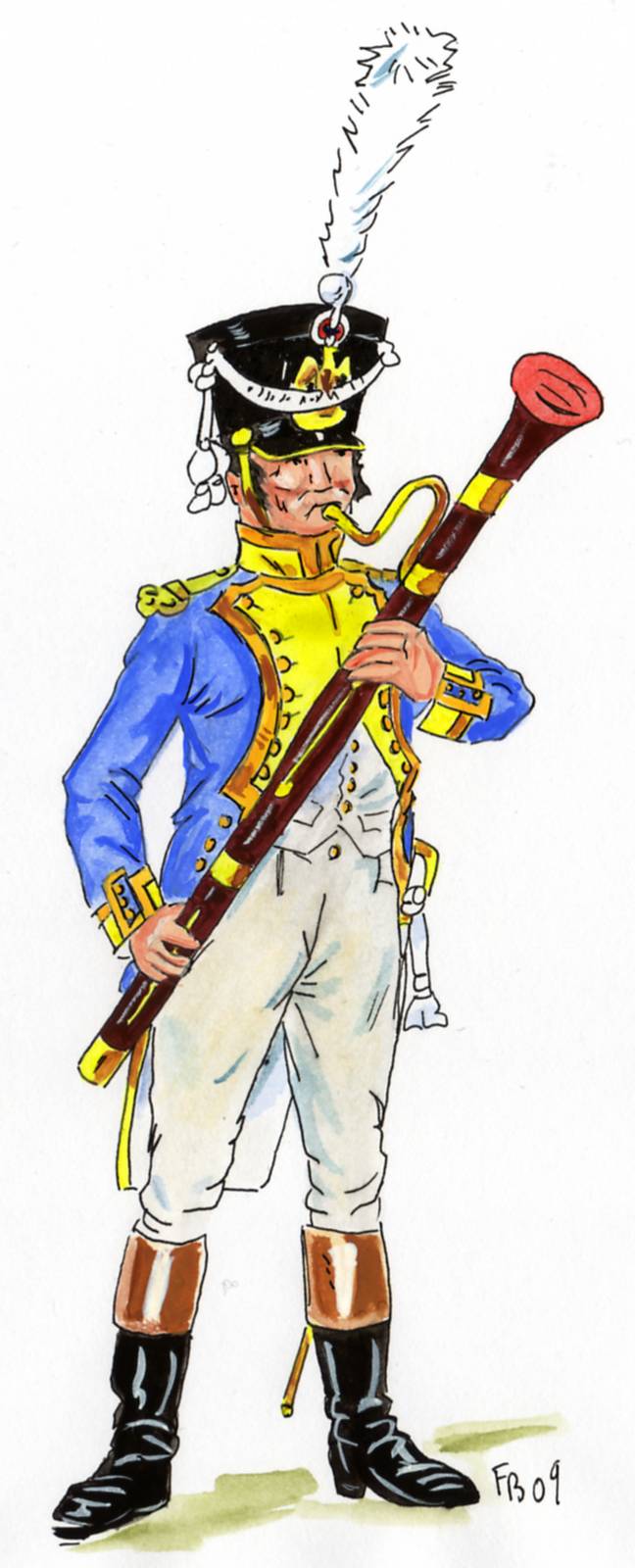 Musicien en 1809 d'aprs P. A. Leroux