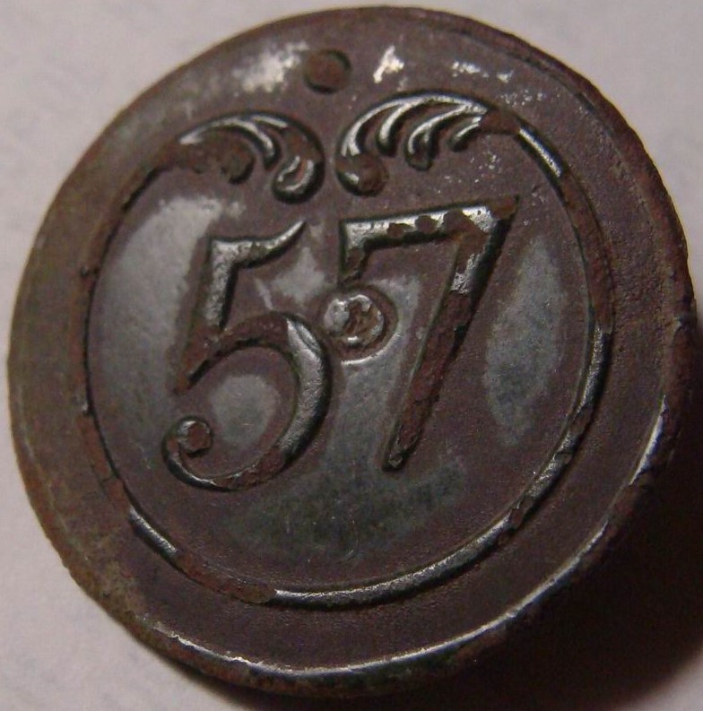 Bouton de la 57e Demi-brigade