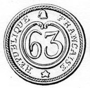 bouton 63e Demi-brigade de Bataille