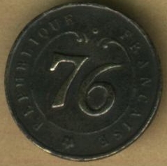 Bouton 76e de Ligne