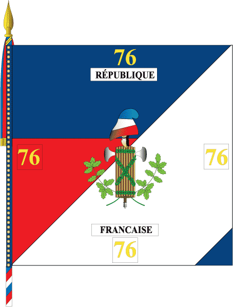 Drapeau 5 de la 76e Demi-brigade