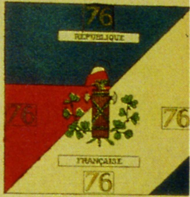 Drapeau 3 de la 76e Demi-brigade