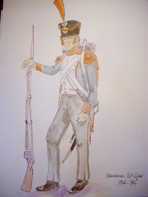 Grenadier du 76e de Ligne en 1806-1807