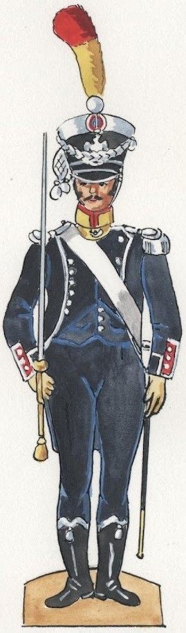 Officier de Voltigeurs du 8e Lger, 1809-1810