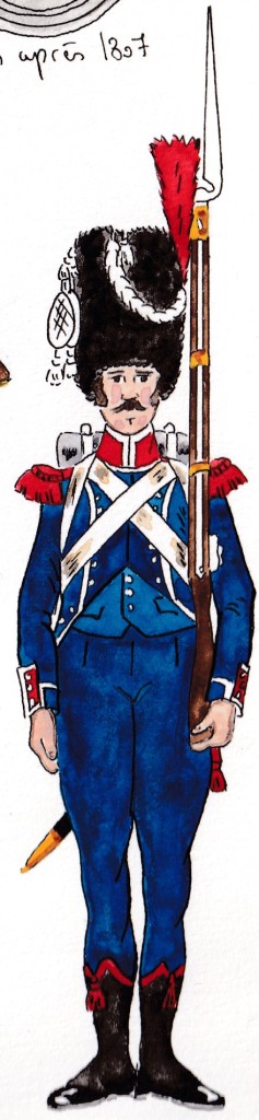 Carabinier 8e Lger, 1807-1808