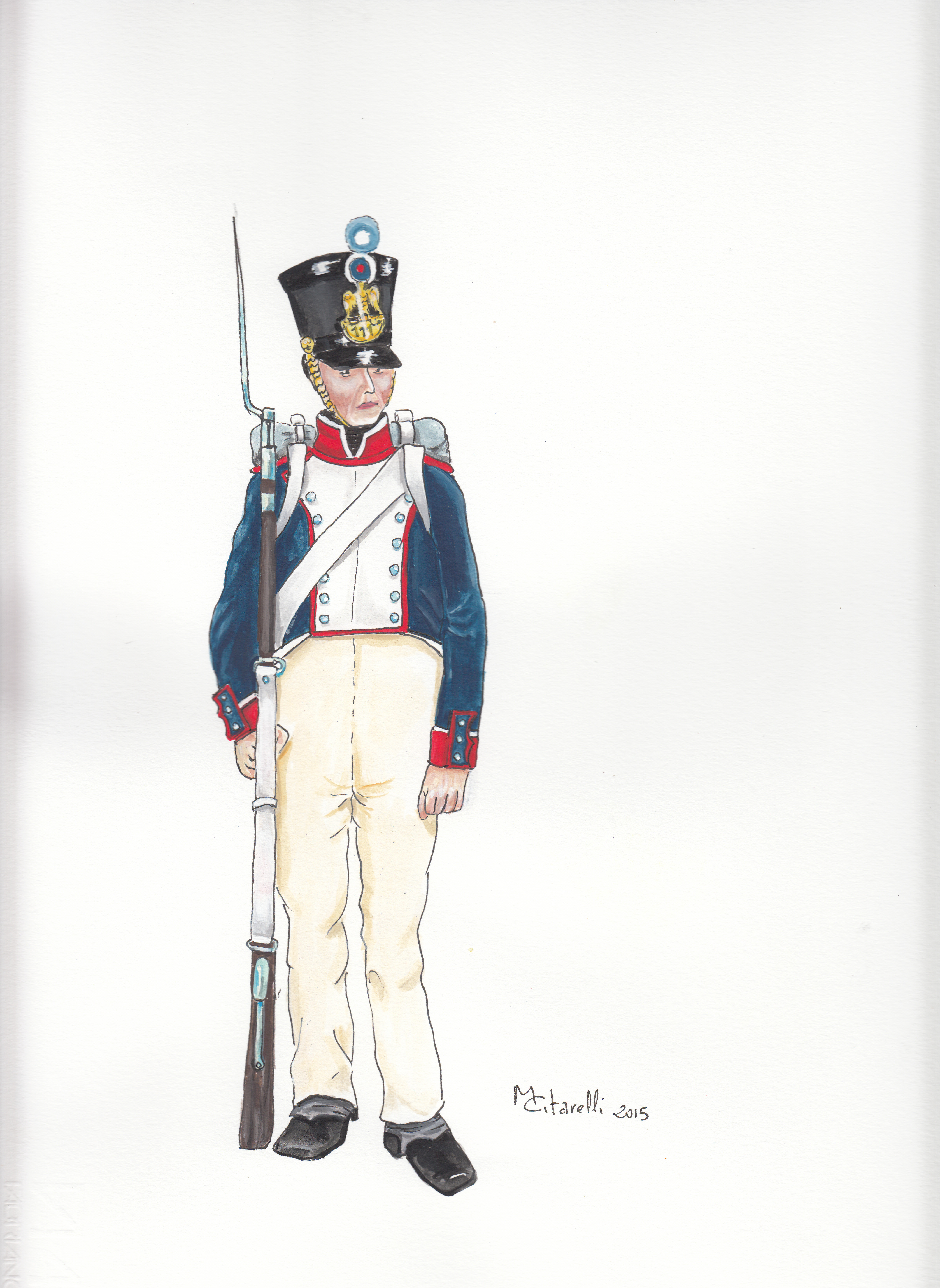 Fusilier du 111e de Ligne en 1812