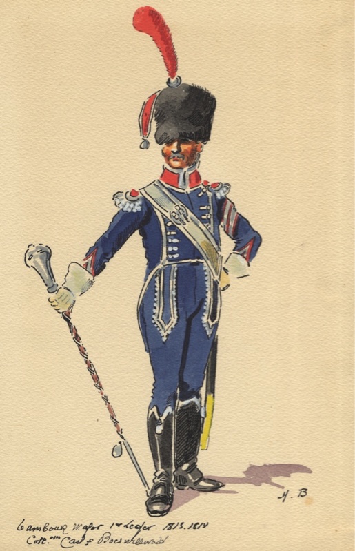 Tambour major 1er Lger 1813-1814