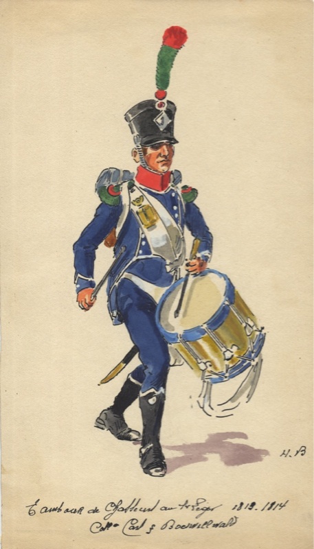 Tambour de Chasseurs 1813-1814 1er Lger