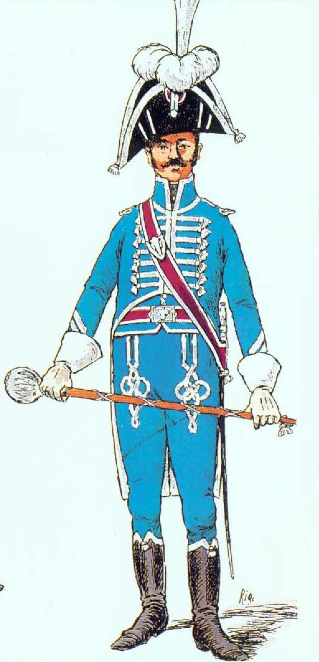 Tambour-major du 5e de Ligne 1811-1812