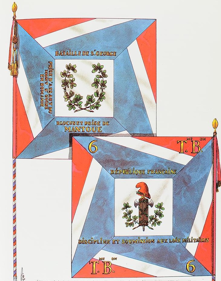 Drapeau 6e Demi-brigade de Ligne, 1797