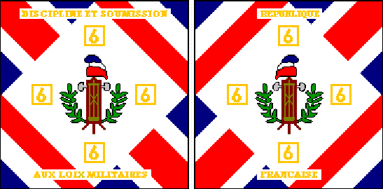 Drapeau 6e Demi-brigade de Ligne, 1802-1803