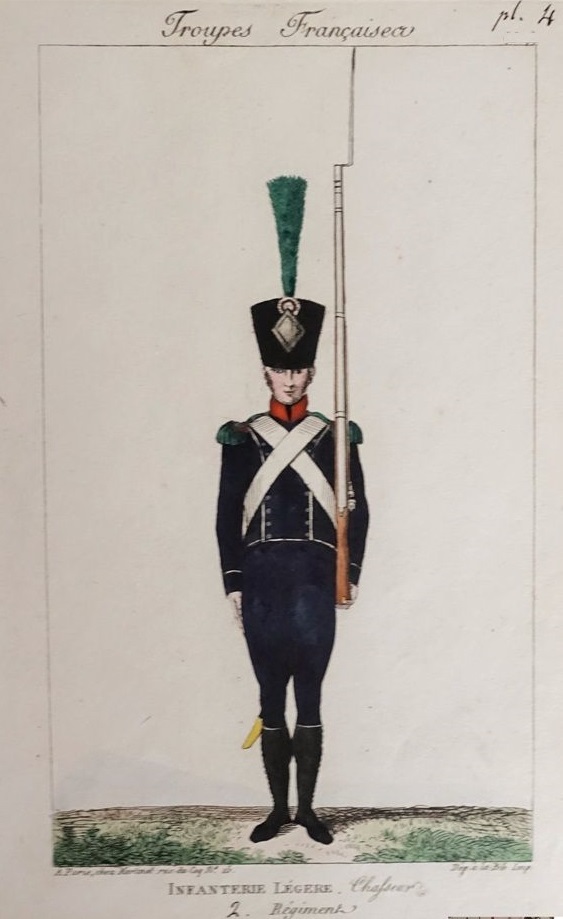 Chasseur 2e Lger 1812-1814, d'aprs Martinet