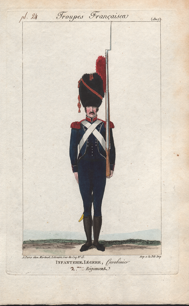 Carabinier 2e Lger 1807, d'aprs Martinet