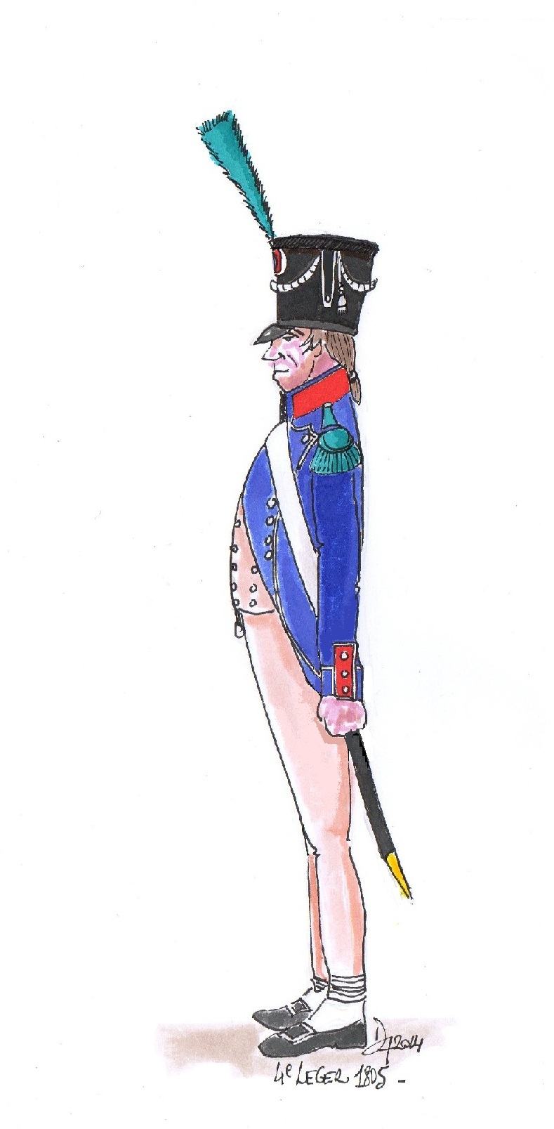 Chasseur du 4e Lger en tenue de sortie 1805