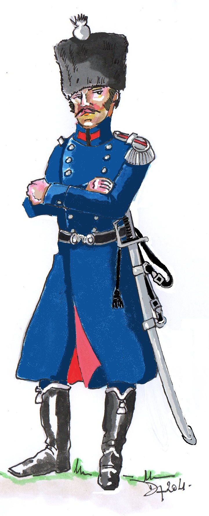 Officier 4e Lger Espagne 1809-1810