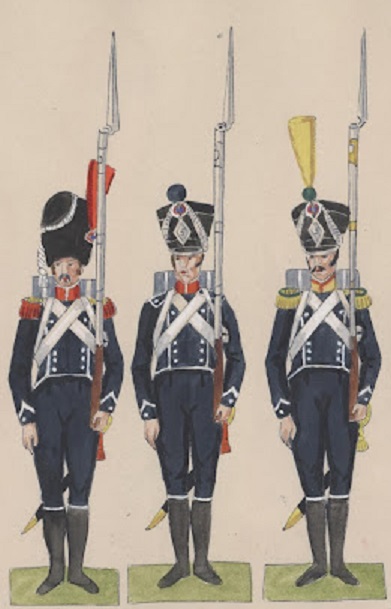 Carabinier, Chasseur, Voltigeur du 5e Lger 1812