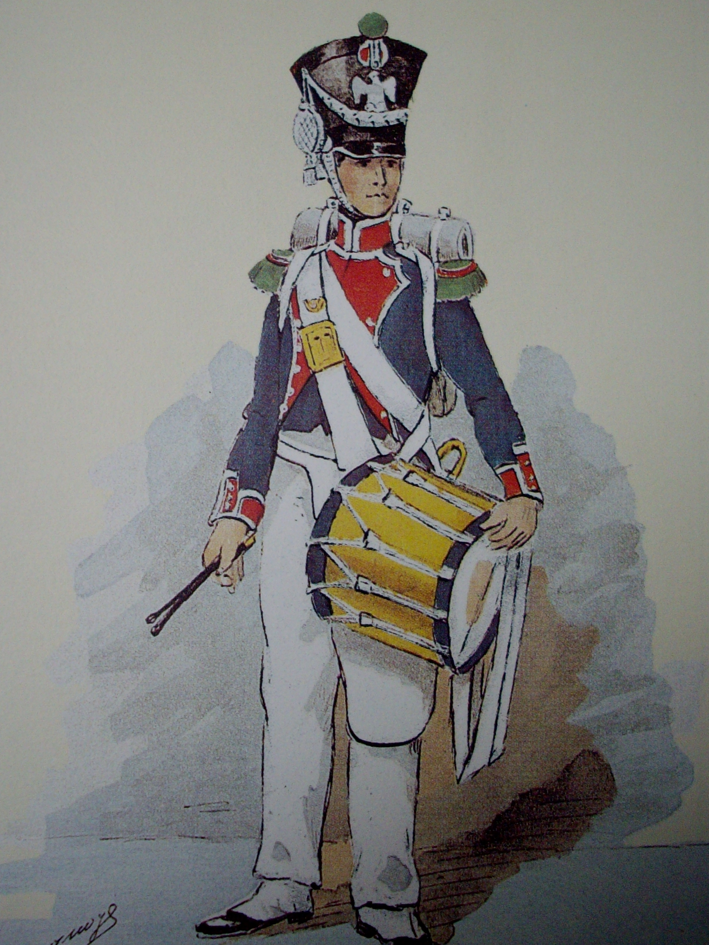 Tambour de Chasseurs, 7e Lger, 1809-1810