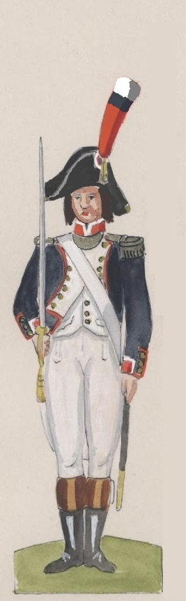 Officier de Fusiliers vers 1799