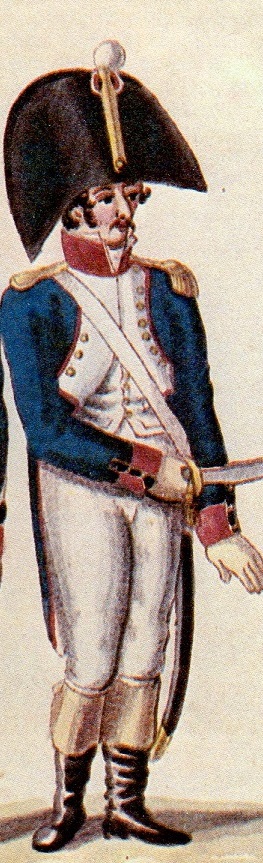 officier de grenadiers 93e de Ligne, Hambourg vers 1807-1808