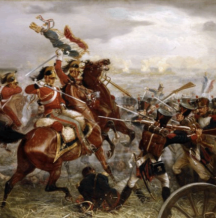 Capture de l'Aigle du 105e Rgiment  Waterloo