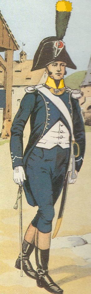 Officier de voltigeurs 1805-1806 12e Lger