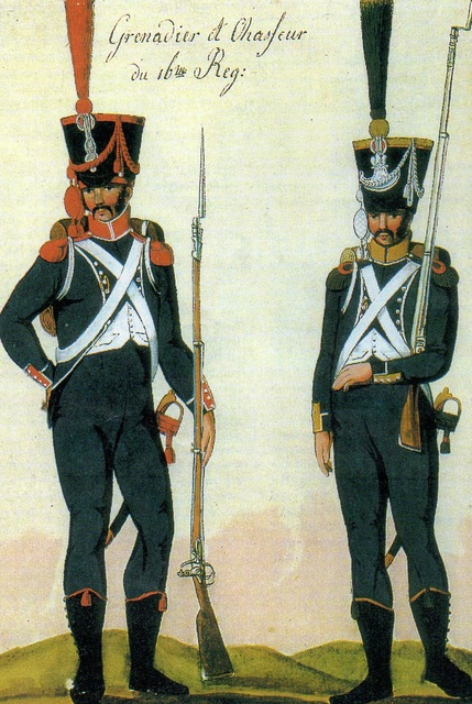 Carabinier et Voltigeur 16e Lger 1807