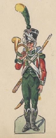 Cornet de Voltigeurs 16e Lger 1809