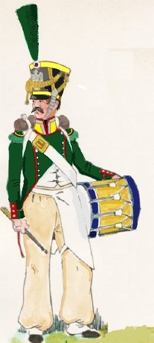 Tambour de voltigeurs 16e Lger Espagne 1812-1813