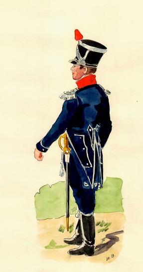 Officier de Chasseurs, infanterie lgre, 1813