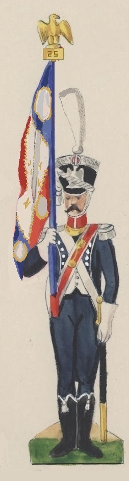 officier Porte Aigle du 25e Leger 1809-1812