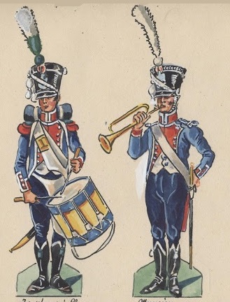 Tambour de chasseurs et musicien 25e lger 1809-1812