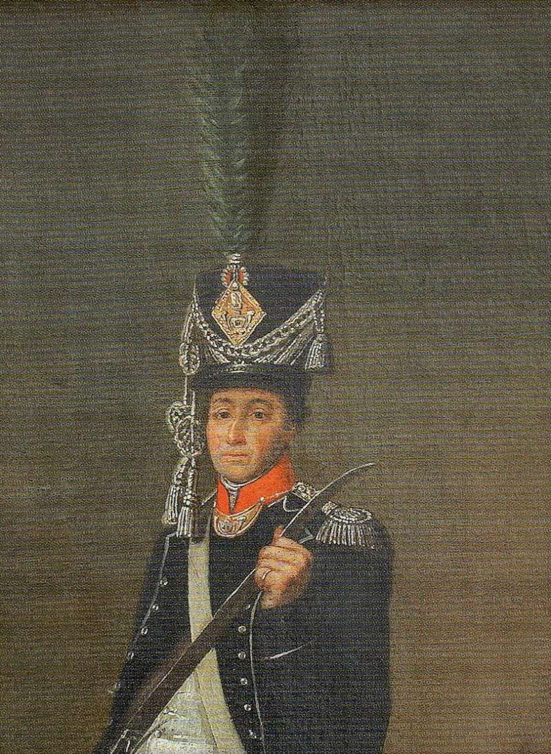 Officier du 28e Lger vers 1807-1808