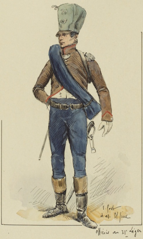 Officier 31e Lger 1812