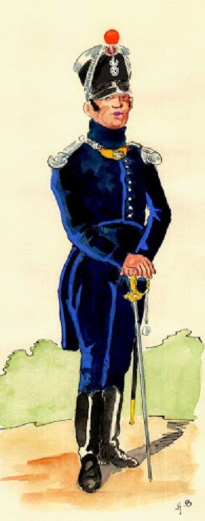 Officier de Carabiniers du 34e Lger, 1812-1814