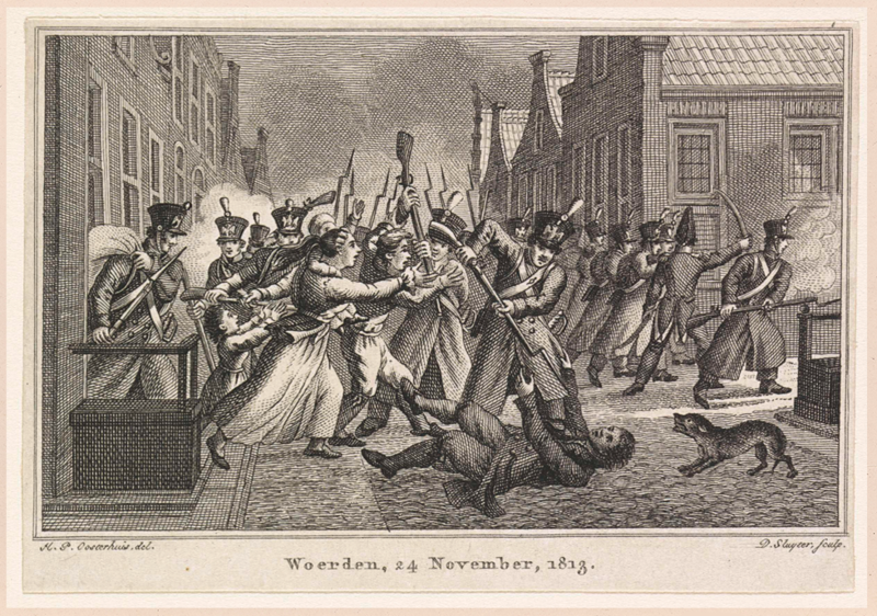 Attaque de Woerden en 1813