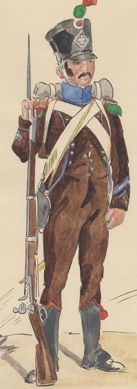 sous officier des Chasseur des montagnes 1811 par Boisselier