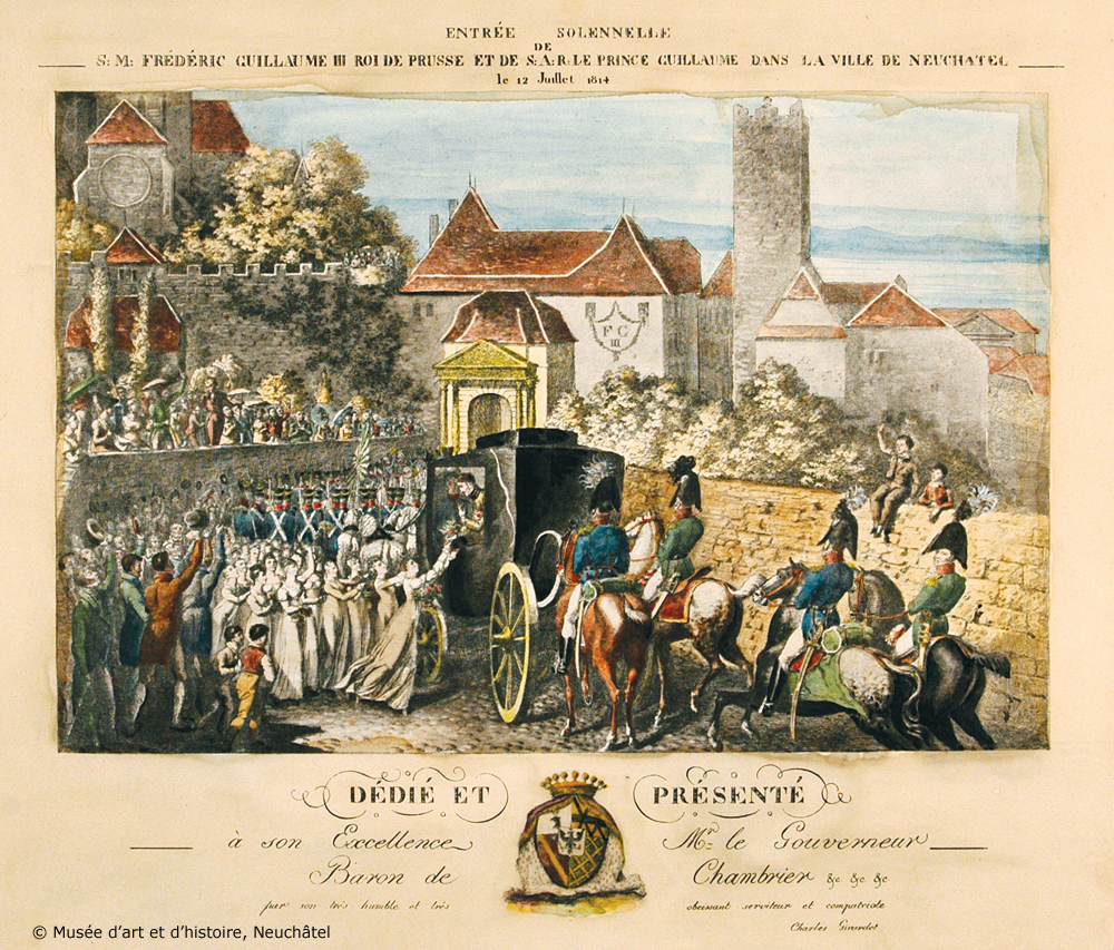 Neuchtel retourne  la Prusse en 1814